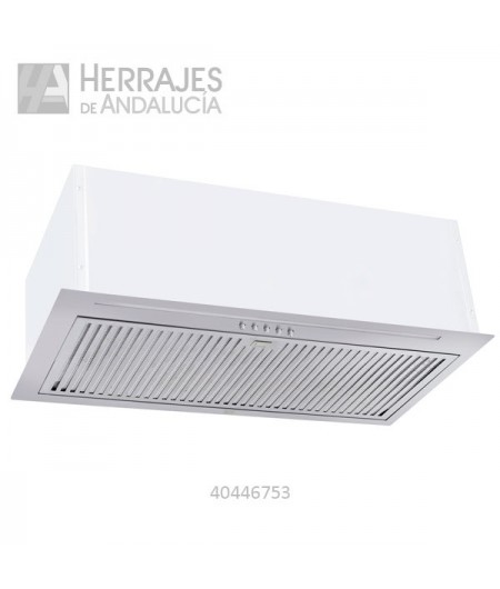 Campana extractora integrable en mueble de cocina acabada en inox