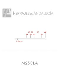 Clavos minibrad m/25 (caja 10 millares )