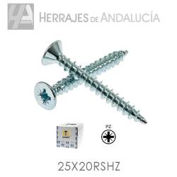 Tornillo rs-fix 25x20 zincado (caja 1000 unidades)