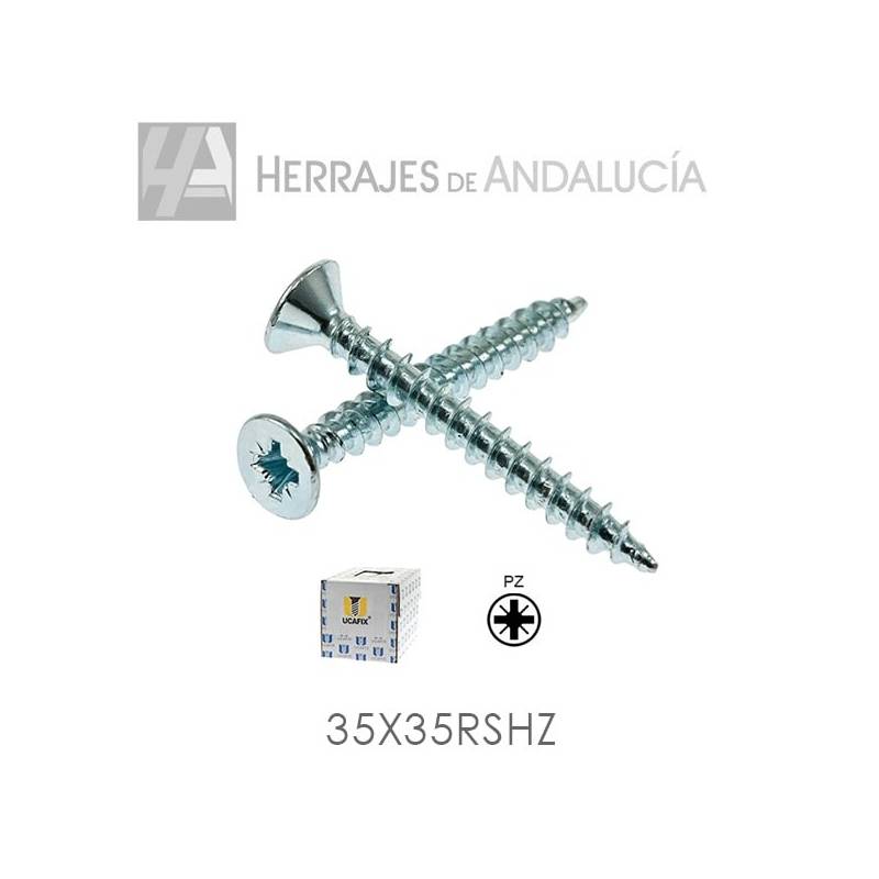 Tornillo RS-FIX 3,5x35 Zincado | Herrajes de Andalucía