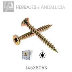 Tornillo rs-torx 45x80 bicromatado (caja 200 unidades)