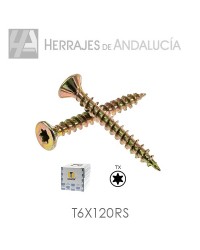 Tornillo rs-torx 60x120 bicromatado (caja 100 unidades)