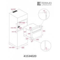 Horno compacto teka inoxidable hlc 860 p negro 45cm