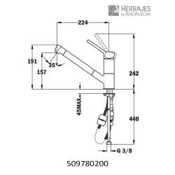 Grifo teka auk 978 cromado