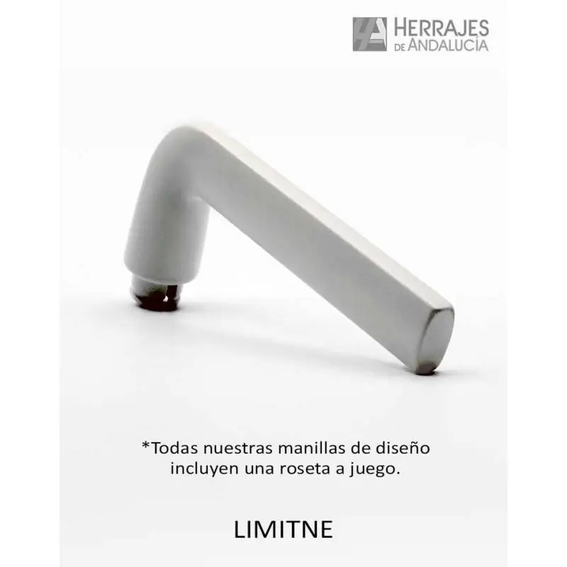 Juego manivela con roseta xs color blanca-Herrajes de Andalucía