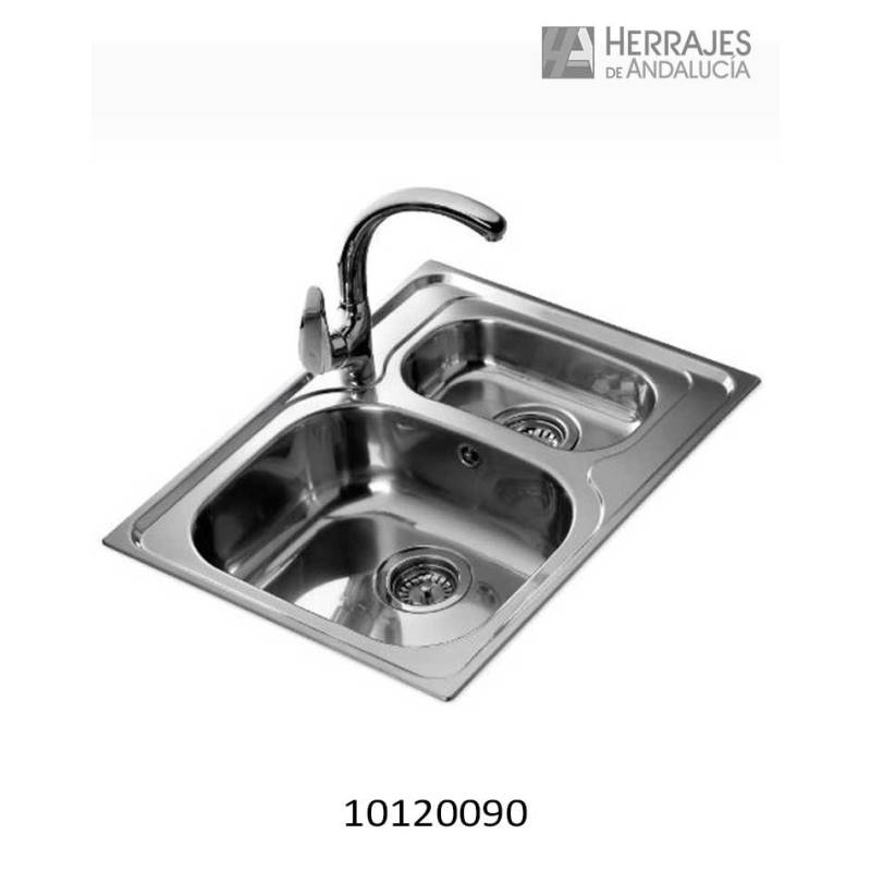 Fregadero Teka Universo 1 1/2C inox 60 cm | Herrajes de Andalucía