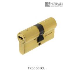 CILINDRO ALTA SEGURIDAD TESA TX80 80MM ACABADO LATON..30X50MM