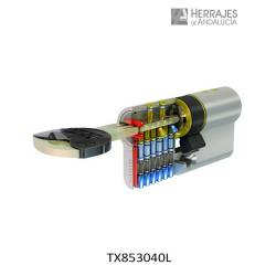 Cilindro alta seguridad tesa tx80 30x40mm 70mm latonado