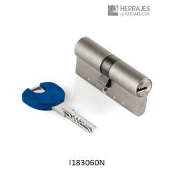 Cilindro alta seguridad 90mm it18 niquel 30x60mm