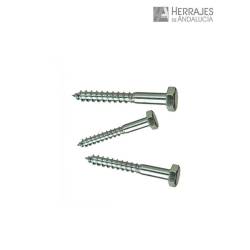 Tornillo tirafondo 10x120mm cabeza hexagonal-Herrajes de Andalucía