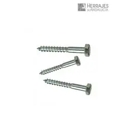 Tornillo tirafondo cabeza exagonal Ø8x100mm-Herrajes de Andalucía