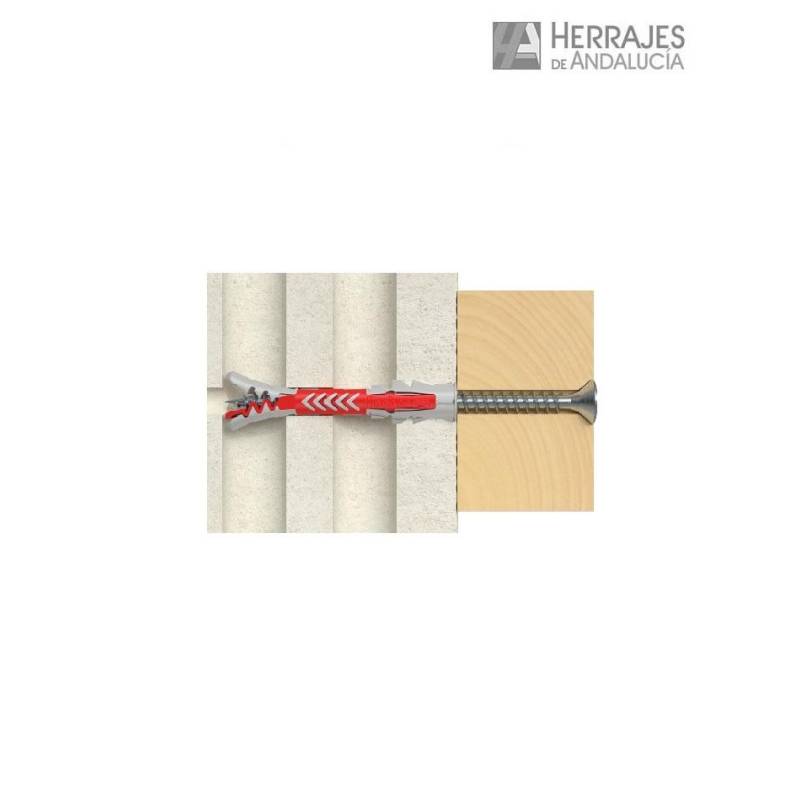 Taco Nylon Fischer Ø8x40mm bote 400 unidades-Herrajes de Andalucia