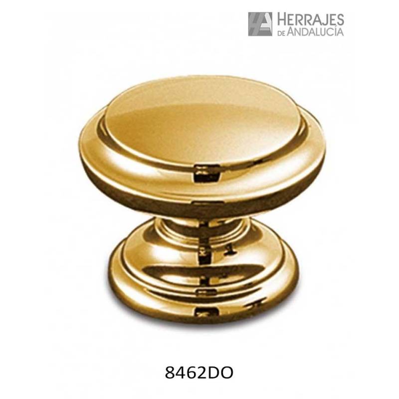 Pomo Metal Ø30 mm Dorado para Muebles | Herrajes de Andalucía
