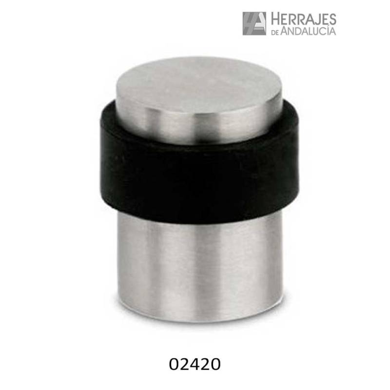 Tope de Puerta Cilíndrico Inox 30x40 mm | Herrajes de Andalucía