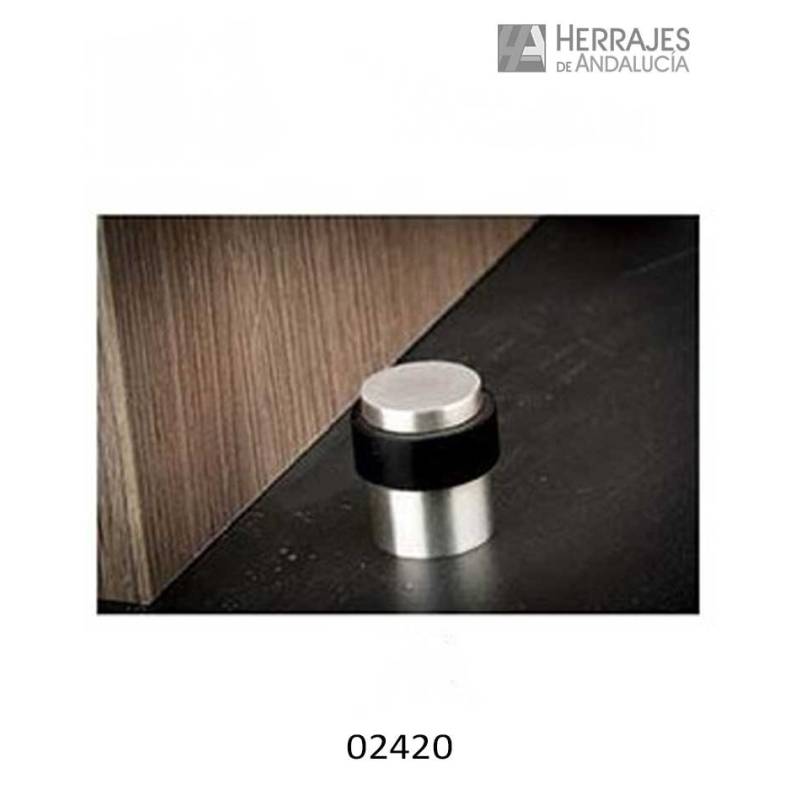 Tope de Puerta Cilíndrico Inox 30x40 mm | Herrajes de Andalucía
