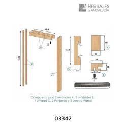 Marco haya 90x210/105