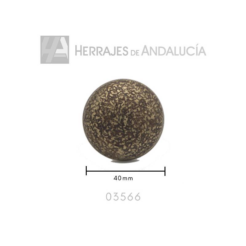 Clavo redondo liso rústico bronce 40mm-Herrajes de Andalucía