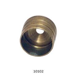 Soporte barra casquillo 12 mm latonado | Herrajes de Andalucía