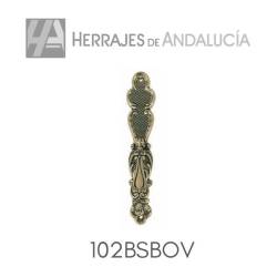 Tirador pendulo oro viejo 102 b-sin bocallave