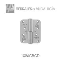 Bisagra sin remate canto redondo inox aisi-304 rf 120kg 1086crc dcha