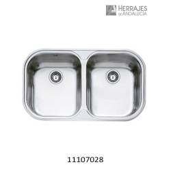 Fregadero encastrado Stylo 2 cubetas inox | Herrajes de Andalucía