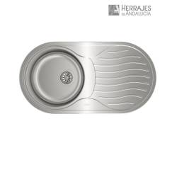 Fregadero DR-80 1C 1E Derecha 44x84 cm | Herrajes de Andalucía