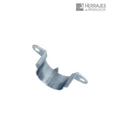 Soporte tubo armario Ø16 mm zincado | Herrajes de Andalucía