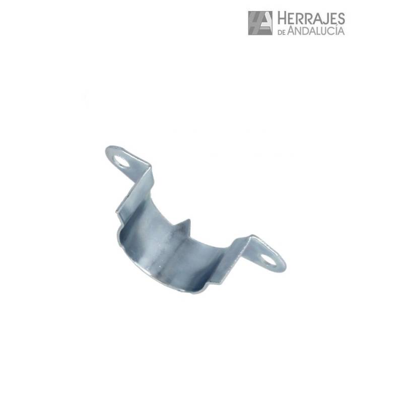 Soporte tubo armario Ø16 mm zincado | Herrajes de Andalucía