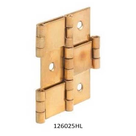 Bisagra para biombo 25x60 mm hierro latonado – Herrajes de Andalucía