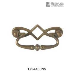 Asa con placa calada marca besana bronce envejecido 115x35mm