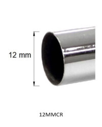 Tubo/barra cromada de 4 metros diámetro: 12mm