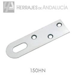 Colgador hierro níquel 1/50 50x16mm | Herrajes Andalucía