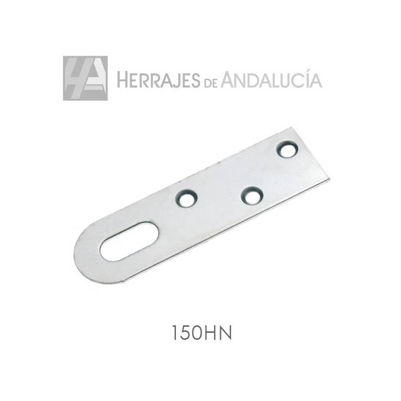 Colgador hierro níquel 1/50 50x16mm | Herrajes Andalucía