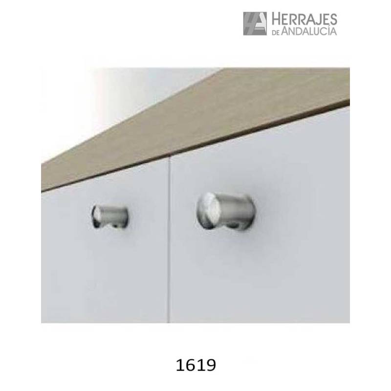 Pomo mueble Muesca Inox Ø20 mm H28 | Herrajes de Andalucía