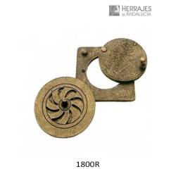 Mirilla Rústica Redonda 120x120mm – Herrajes de Andalucía