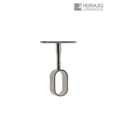 Soporte armarios central ovalado 31x16 mm | Herrajes de Andalucía