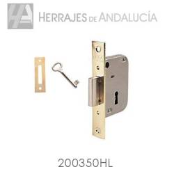 CERRADURA MODELO 2003/50 PARA PUERTA DE MADERA ACABADA HIERRO LATONADO