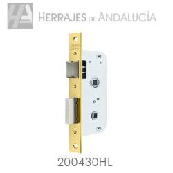 Cerradura modelo 2004/30 para puerta de madera acabada hierro latonado