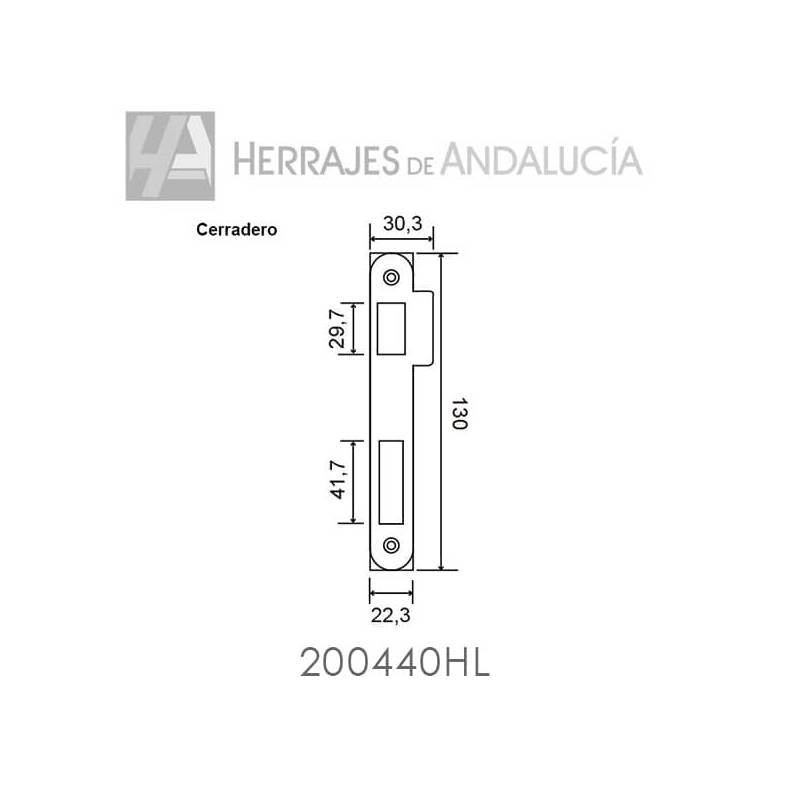 Cerradura TESA 2004/40 madera | Herrajes de Andalucía