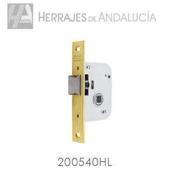 Cerradura modelo 2005/40 para puerta de madera acabada hierro latonado