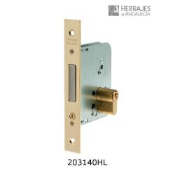 Cerradura 2031/40 hierro latonado