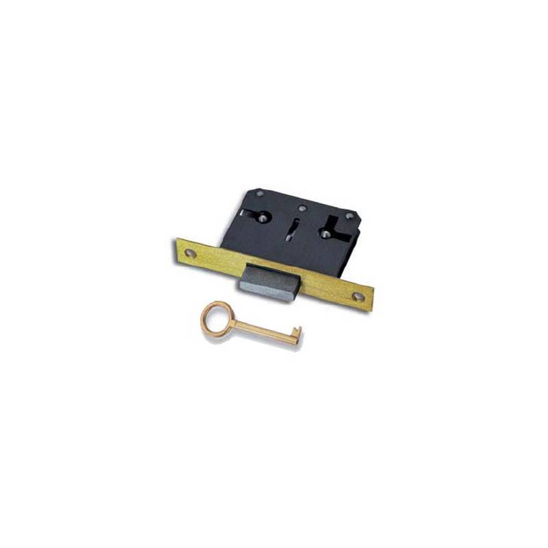 Cerradura embutir mueble 205/15 latón | Herrajes de Andalucía