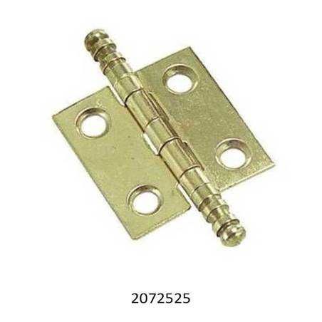 BISAGRA FIJA 207 DE 25X25mm. HIERRO LATONADO. ACABADO: DORADO