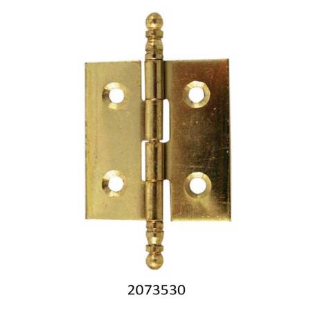 BISAGRA FIJA 207 DE 30x35mm. HIERRO LATONADO. ACABADO: DORADO