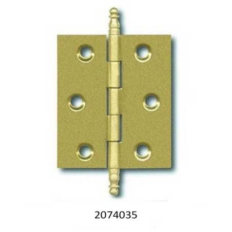 BISAGRA FIJA 207 DE 40X35mm. HIERRO LATONADO. ACABADO: DORADO