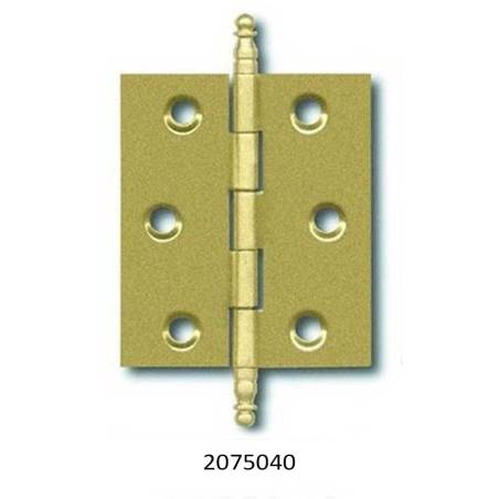BISAGRA FIJA 207 DE 50X40mm. HIERRO LATONADO. ACABADO: DORADO