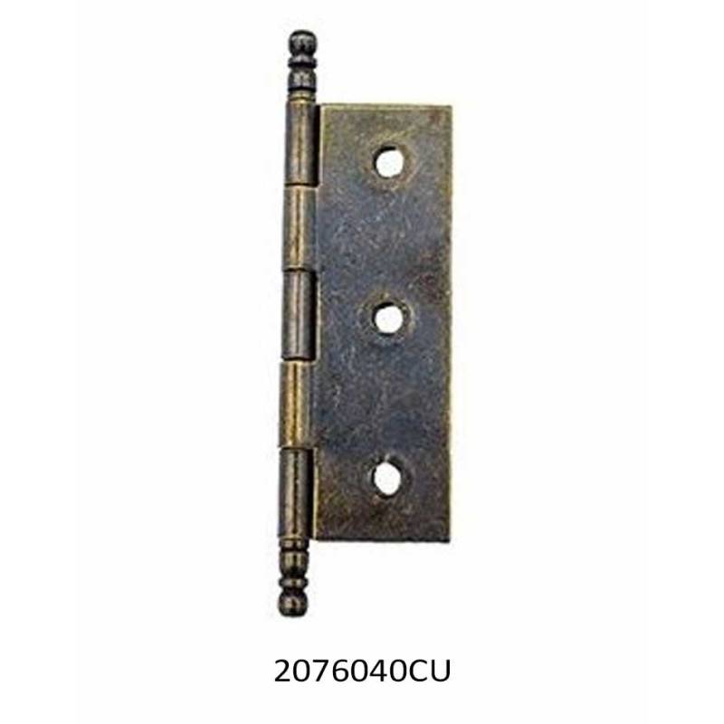 Bisagra fija 207 color cuero 60x40mm – Herrajes de Andalucía