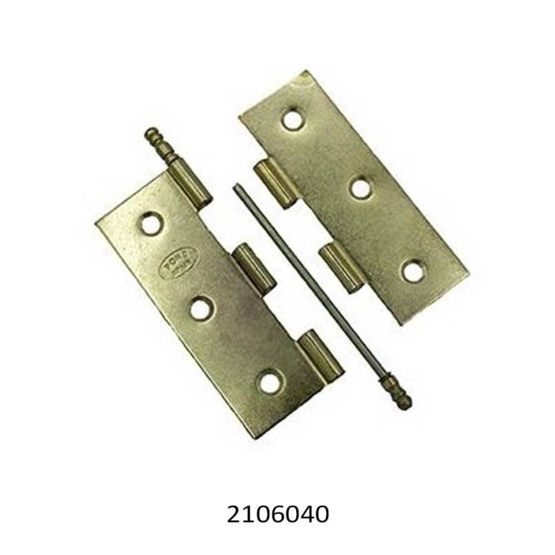Bisagra Desmontable Dorada 60x40 mm | Herrajes de Andalucía