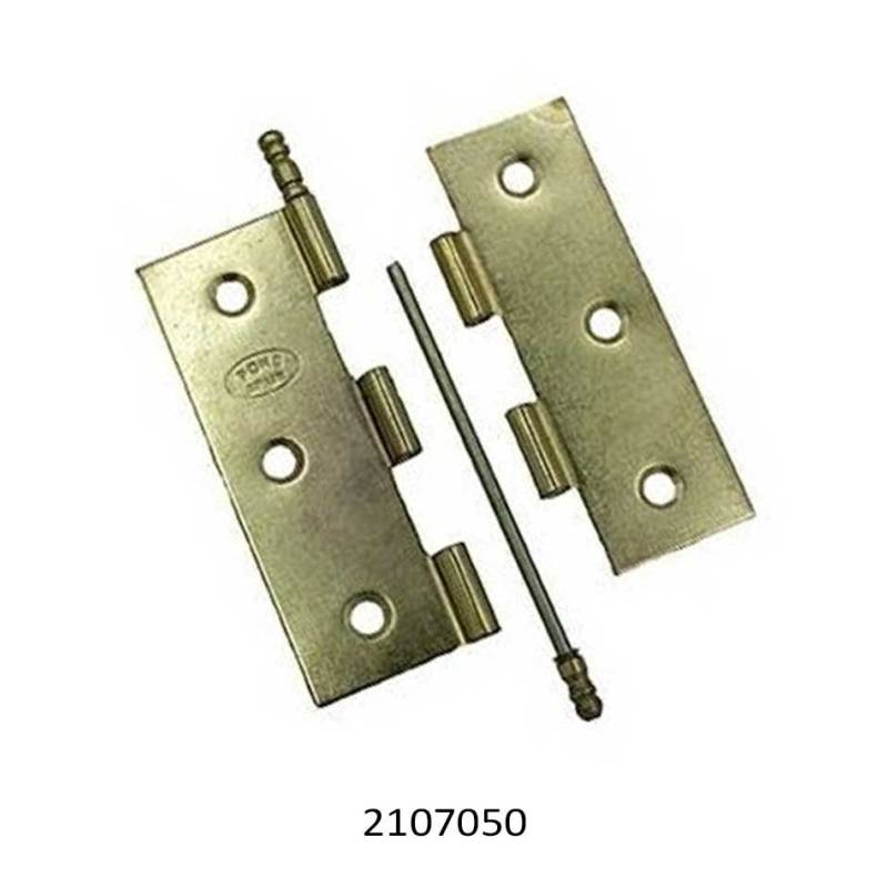 Bisagra Desmontable 210 70x50 mm Hierro Latonado Dorado | Herrajes de Andalucía