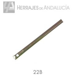Barra media caña bricomatada-Herrajes de Andalucía
